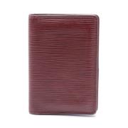 Pre-owned Leather wallets Louis Vuitton Vintage , Red , Dames