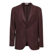 Elegante Zwarte Wollen Blazer Boglioli , Brown , Heren