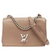 Pre-owned Leather louis-vuitton-bags Louis Vuitton Vintage , Beige , D...