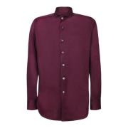 Luxe Bordeaux Shirts voor Mannen Canali , Red , Heren