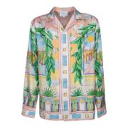 Zijden Multi Shirts Verhoog Stijl Modern Casablanca , Multicolor , Her...