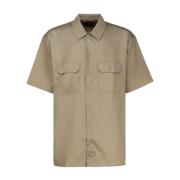 Beige Overhemd met Knoopsluiting Dickies , Beige , Heren