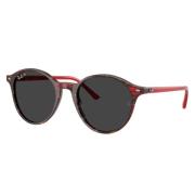 Gepolariseerde zonnebril Havana-Rood Zwarte lenzen Ray-Ban , Red , Uni...