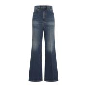 Blauwe Jeans voor Vrouwen Aw24 Victoria Beckham , Blue , Dames