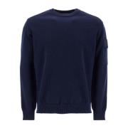 Merino Wol Pullover Trui C.p. Company , Blue , Heren