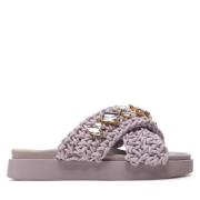 Bohemian Glamour Sandalen met Edelstenen Inuikii , Purple , Dames