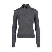 Merino Mock-neck sweater Iceberg , Gray , Dames