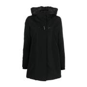 Zwarte Parka voor Dames Aw23 Fay , Black , Dames