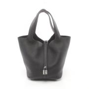 Pre-owned Leather handbags Hermès Vintage , Black , Dames