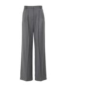 Wijde broek met hoge taille Simona Corsellini , Gray , Dames