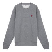 Crewneck Sweatshirt Ami Paris , Gray , Heren