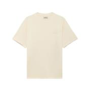 Wit Katoenen Logo T-Shirt Autry , White , Heren