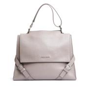 Taupe Leren Sense Tas Orciani , Beige , Dames