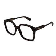 Retro Oversized Vierkant Optisch Havana Chloé , Brown , Unisex