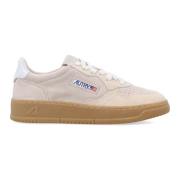 Suede Low Top Sneakers Sand Ecru Autry , Beige , Heren