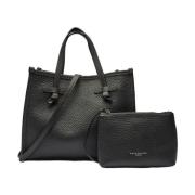 Elegante leren handtas Marcella Club Gianni Chiarini , Black , Dames