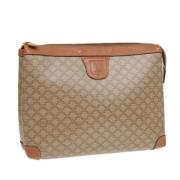 Pre-owned Canvas clutches Celine Vintage , Beige , Dames