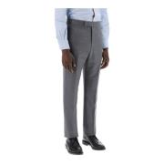 Klassieke Twill Broek met Sartoriale Details Thom Browne , Gray , Here...