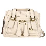 Pre-owned Leather handbags Chloé Pre-owned , Beige , Dames