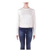 Witte Logo Front Sweater Guess , White , Dames