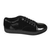 Zwarte Sneakers Stijlvolle Casual Schoenen Lanvin , Black , Heren