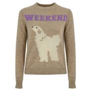 Hond Ontwerp Trui Max Mara Weekend , Beige , Dames