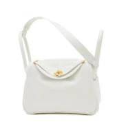 Pre-owned Fabric handbags Hermès Vintage , White , Dames