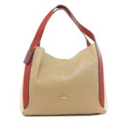 Pre-owned Leather shoulder-bags Coach Pre-owned , Beige , Dames