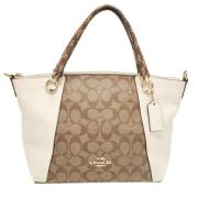 Pre-owned Leather totes Coach Pre-owned , Beige , Dames