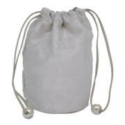 Pre-owned Canvas pouches Chanel Vintage , White , Dames