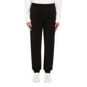 Zwarte Felpa Sweatpants Urban Stijl Stone Island , Black , Heren