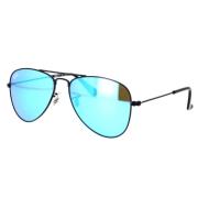 Junior Aviator Pilot Zonnebril Zwart Blauw Flash Ray-Ban , Black , Uni...