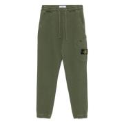 Groene Jogger Zachte Zak Broek Stone Island , Green , Heren