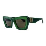 Vintage Cateye Zonnebril Tom Ford , Green , Dames