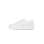 Witte lage eco-leren sneaker Fila , White , Dames