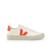 Witte sneakers met oranje accenten Veja , White , Heren