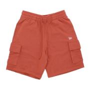 Cargo Shorts Baksteen Rood/Wit New Era , Red , Heren