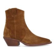 Leren Enkellaarzen Bruin Holly Model Alpe , Brown , Dames