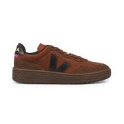 Bruin en zwart gecombineerde sneakers Veja , Brown , Dames