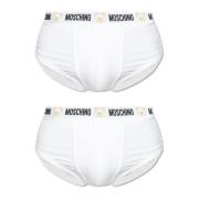 Twee-pack slips Moschino , White , Heren