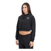 Klassieke Zwarte Hoodie Sweater Puma , Black , Dames