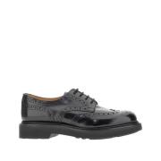 Zwarte platte schoenen met rubberen zool Church's , Black , Heren