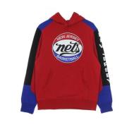 NBA Fusion Fleece Hoodie Hardwood Classics Mitchell & Ness , Red , Her...