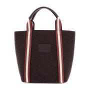 Stijlvolle wollen vilt tote tas Anya Hindmarch , Brown , Dames