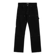 Regular Fit Denim Jeans Amiri , Black , Heren