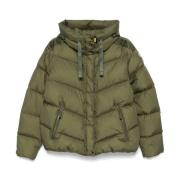 Groene Winterjas met Capuchon Parajumpers , Green , Dames