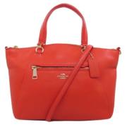 Pre-owned Leather handbags Coach Pre-owned , Red , Dames