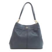 Pre-owned Leather shoulder-bags Coach Pre-owned , Blue , Dames