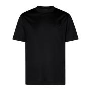 Adelaar Logo Crew Neck T-shirt Emporio Armani , Black , Heren