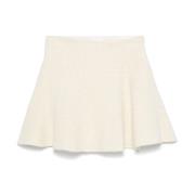 Tweed Panel Flared Skirt Givenchy , Beige , Dames